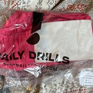 Brand NWT Daily Drills bubble skirt in punch pink!